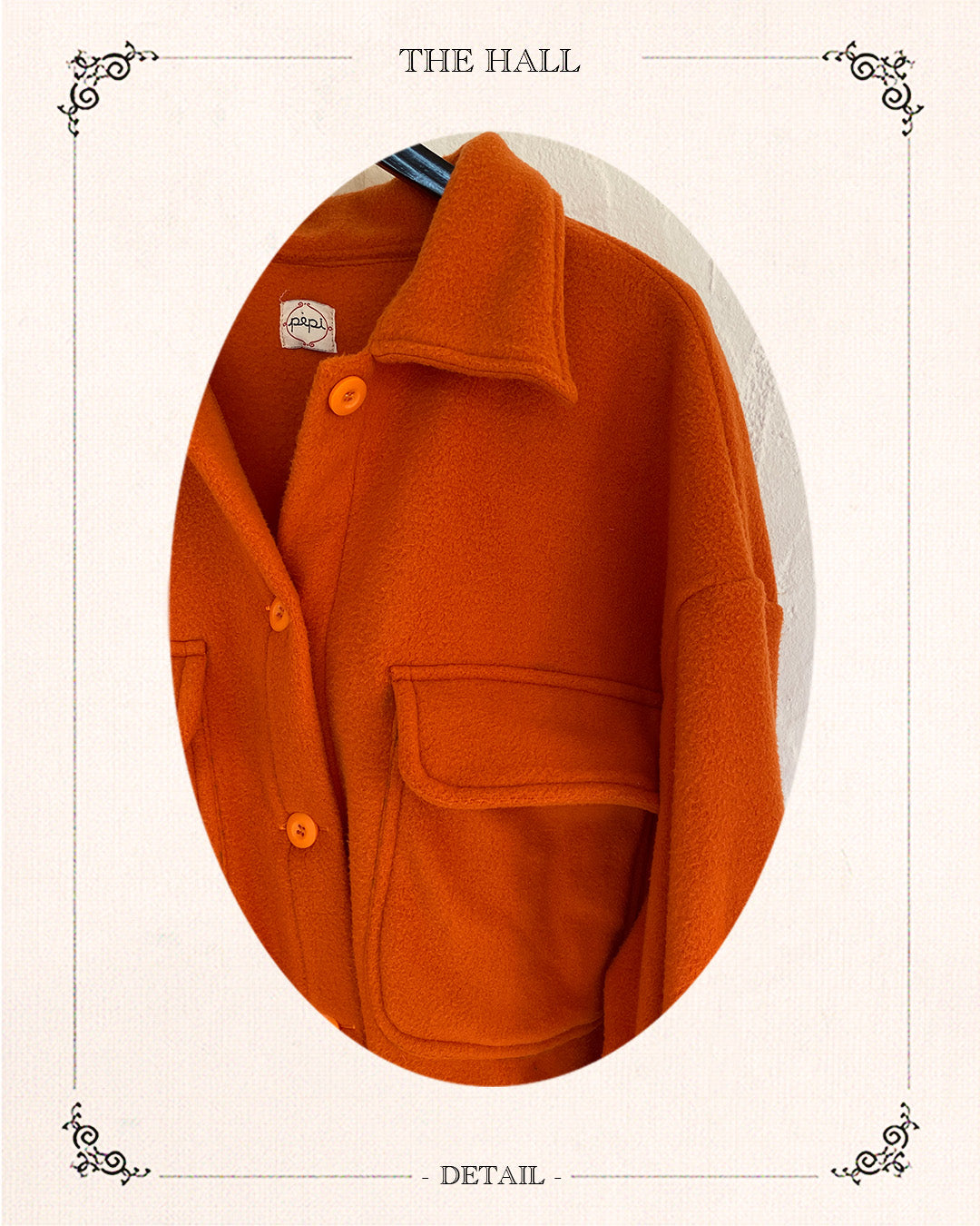 Orange Cuff Long Shirt