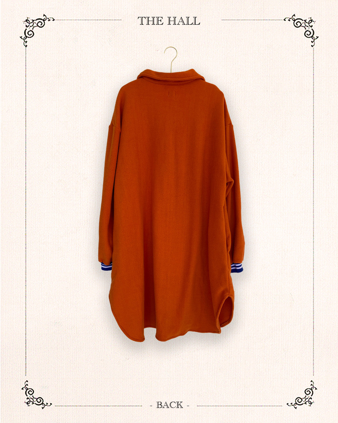 Orange Cuff Long Shirt