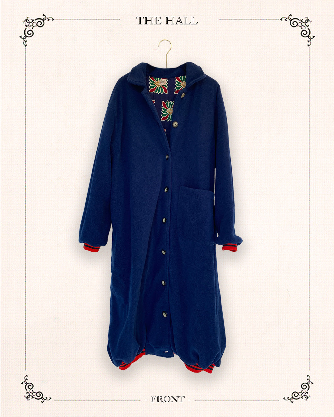 Dark Blue Cuff Coat