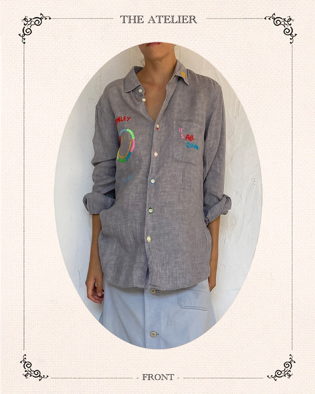Smiley Linen Shirt