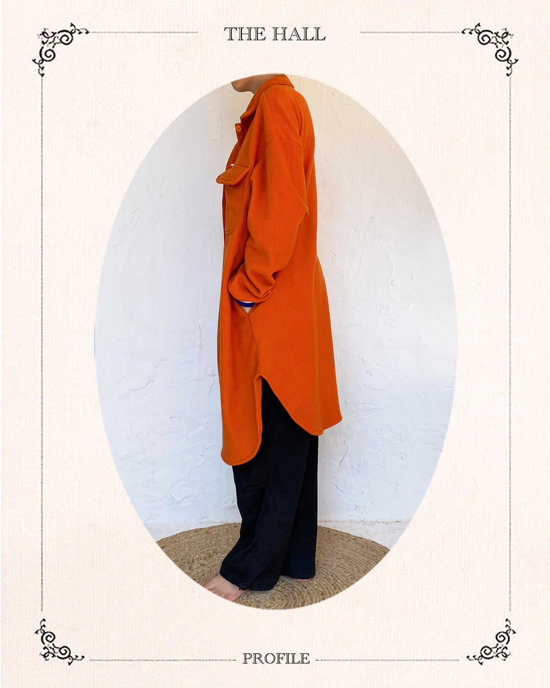 Orange Cuff Long Shirt