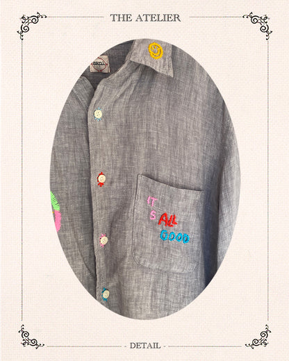 Smiley Linen Shirt