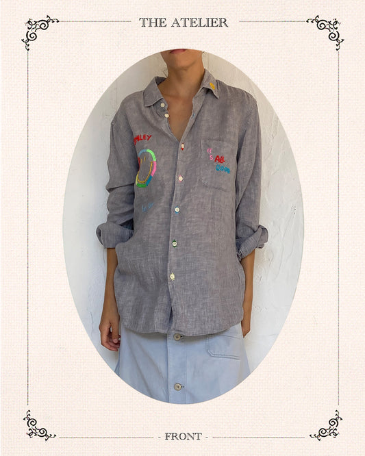 Smiley Linen Shirt
